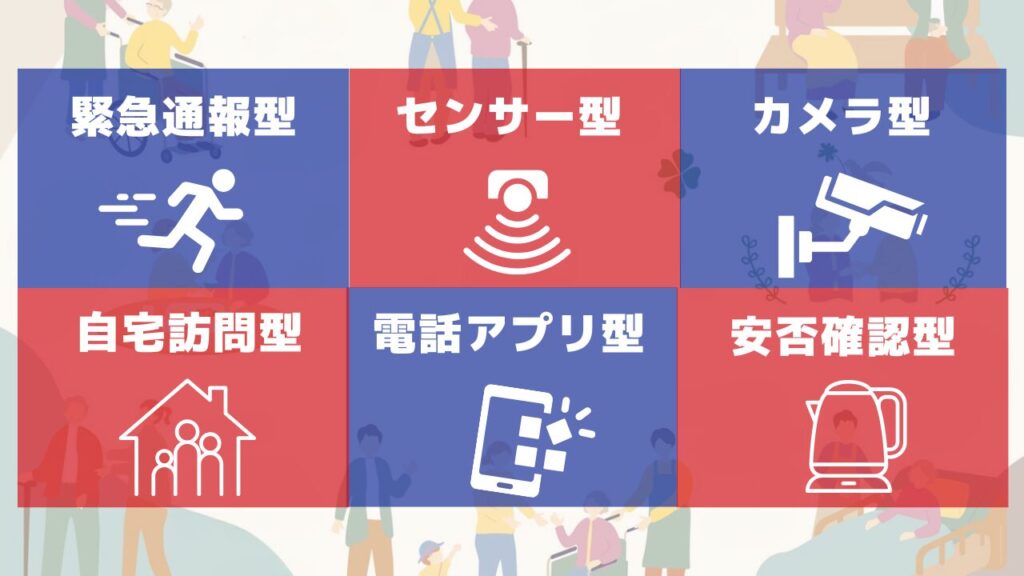 高齢者向け見守りサービスの種類