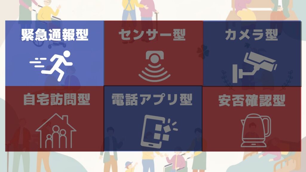 高齢者向け見守りサービスの種類